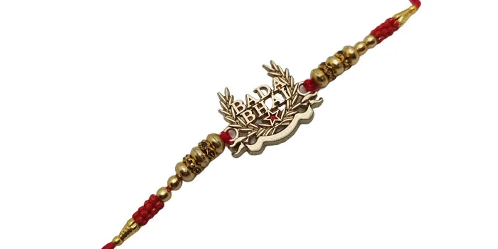 Graceful Rakhi with Pendant shaped design for big brother