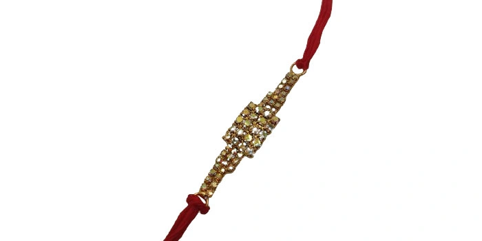 Glitter Rakhi with Golden Glitter and Shine