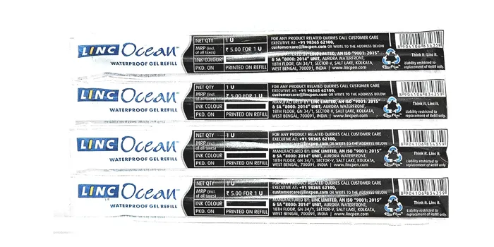 Ocean Gel Pen Refill Black Detail