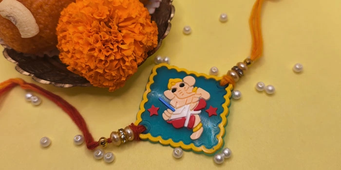 Ganpati Rakhi with Cute Ganesha Design for Kids