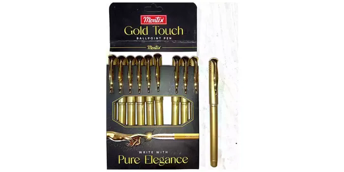 Gold Touch Ball Pen Blue Detail