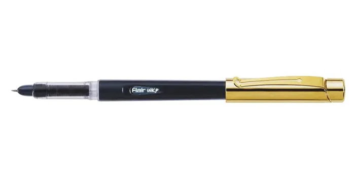 Inky Gold Liquid Ink Fountain Pen Blue