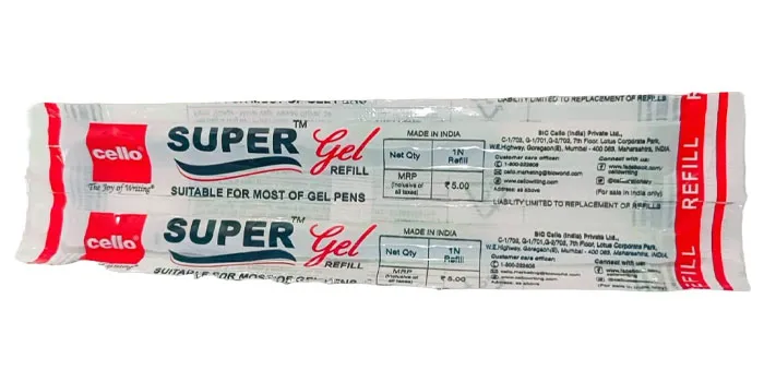 Super Gel Pen Refill Black